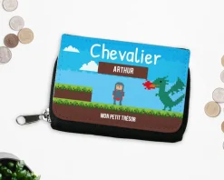 Porte-monnaie personnalisable - Collection Jeux Vidéo Rétro - Version Garçon|Cadeaux.com Outlet