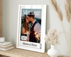 Poster photo personnalisé - Fausse Une de Magazine Couple|Cadeaux.com Sale