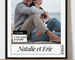 Poster photo personnalisé - Fausse Une de Magazine Couple|Cadeaux.com Sale