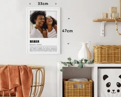 Poster photo personnalisé - Définition Maman|Cadeaux.com