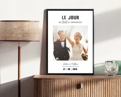 Poster photo personnalisé - Le Jour Où ...|Cadeaux.com Hot