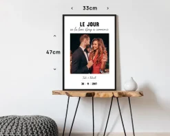 Poster photo personnalisé - Le Jour Où ...|Cadeaux.com Hot