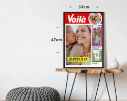 Poster photo personnalisé - Fausse Une de Magazine People|Cadeaux.com