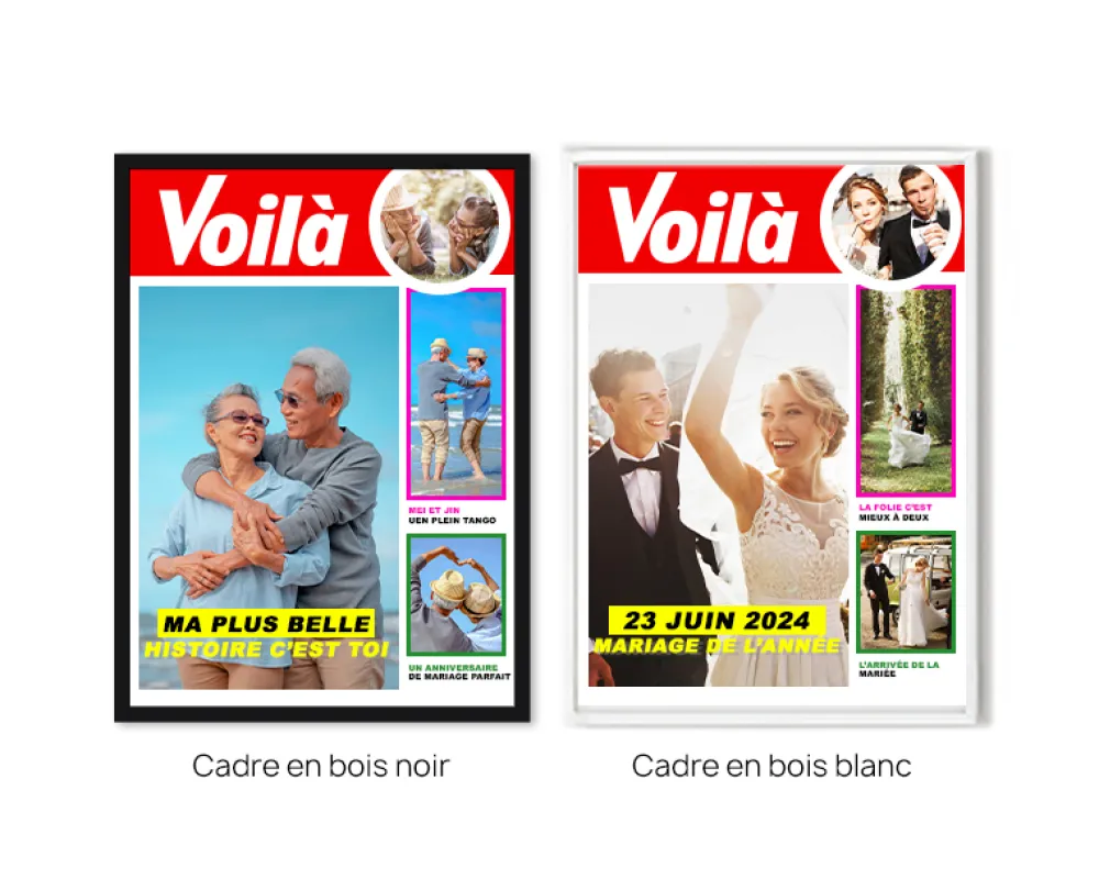 Poster photo personnalisé - Fausse Une de Magazine People|Cadeaux.com