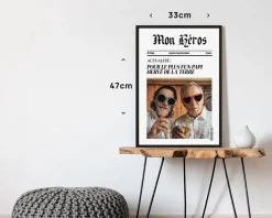 Poster photo personnalisé - Fausse Une de Journal Actualité|Cadeaux.com Hot