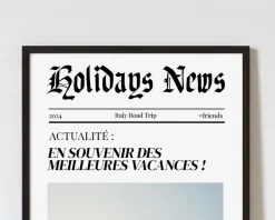 Poster photo personnalisé - Fausse Une de Journal Actualité|Cadeaux.com Hot