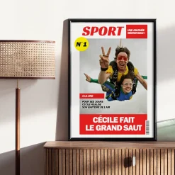 Poster photo personnalisé - Fausse Une de Journal Sport|Cadeaux.com Online