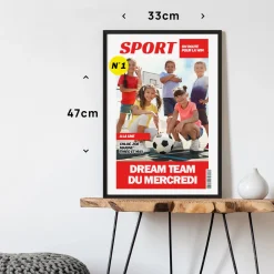 Poster photo personnalisé - Fausse Une de Journal Sport|Cadeaux.com Online