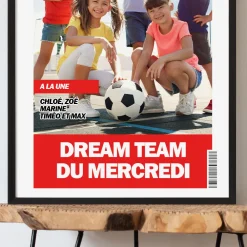 Poster photo personnalisé - Fausse Une de Journal Sport|Cadeaux.com Online