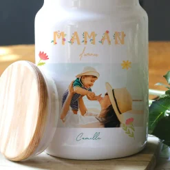 Pot à biscuits personnalisé - Amour Fleuri|Cadeaux.com