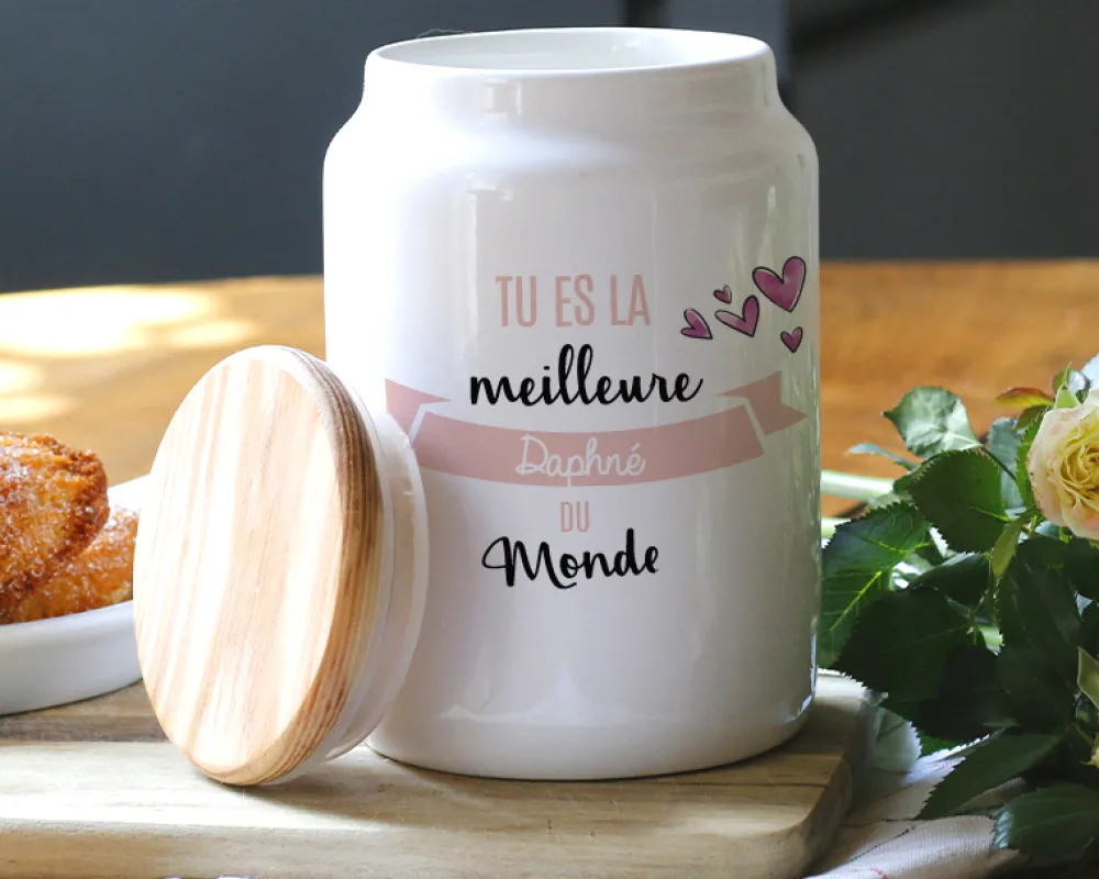 Pot à biscuits personnalisé - Meilleure du Monde|Cadeaux.com Sale