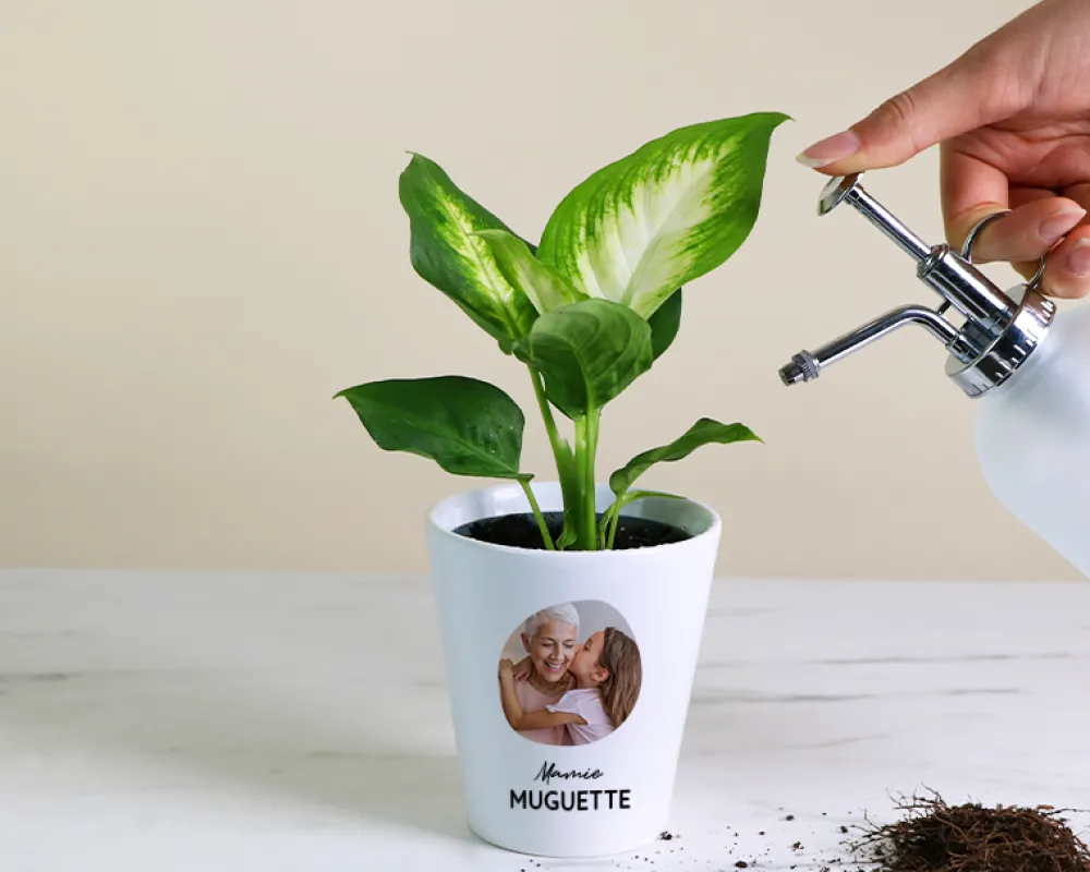 Pot de fleurs personnalisé - Photo|Cadeaux.com Online