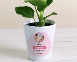Pot de fleurs personnalisé - Nounou|Cadeaux.com