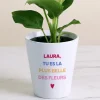Pot de fleurs personnalisé - Message|Cadeaux.com
