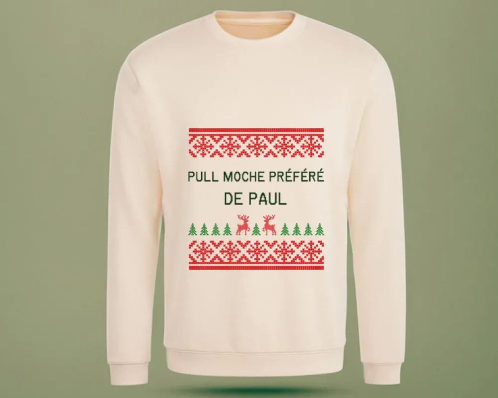 Pull de Noël personnalisé - Message|Cadeaux.com Sale