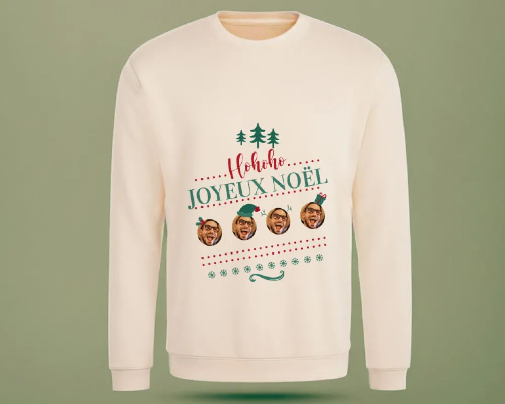 Pull de Noël personnalisé - Photo|Cadeaux.com Outlet