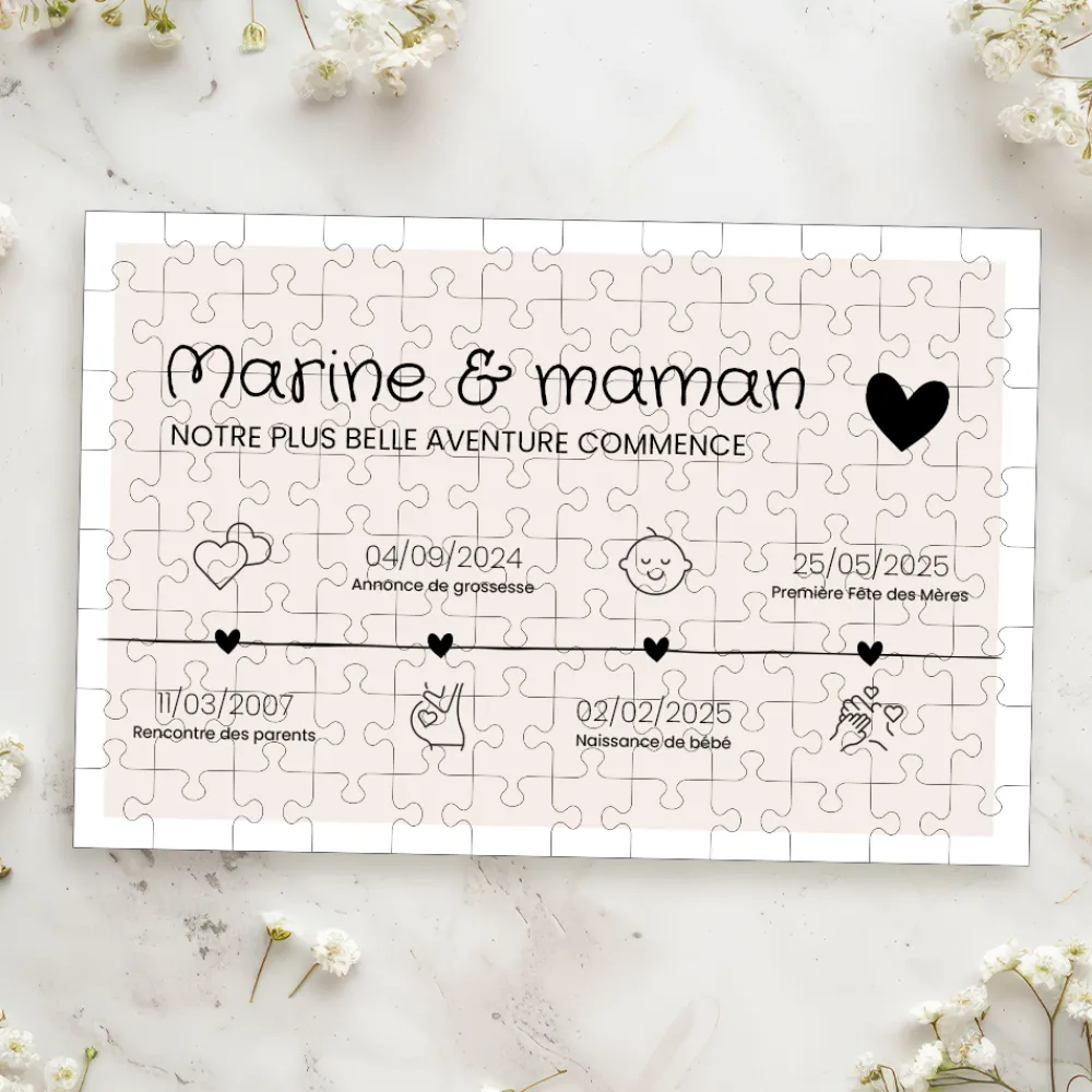Puzzle personnalisé - Ligne de Vie|Cadeaux.com Outlet