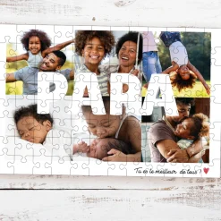 Puzzle personnalisé - Multi photos famille - 96 pièces|Cadeaux.com New