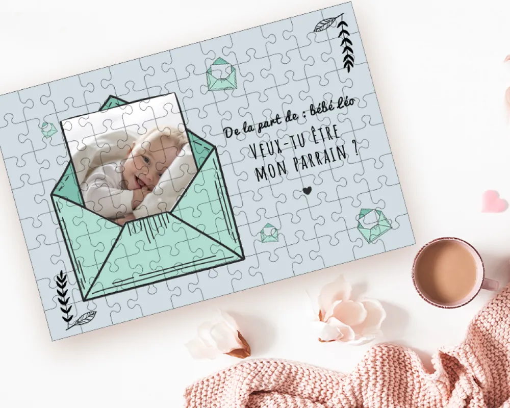 Puzzle personnalisé photo et texte - Veux-tu être ... ? - 96 pièces|Cadeaux.com Outlet