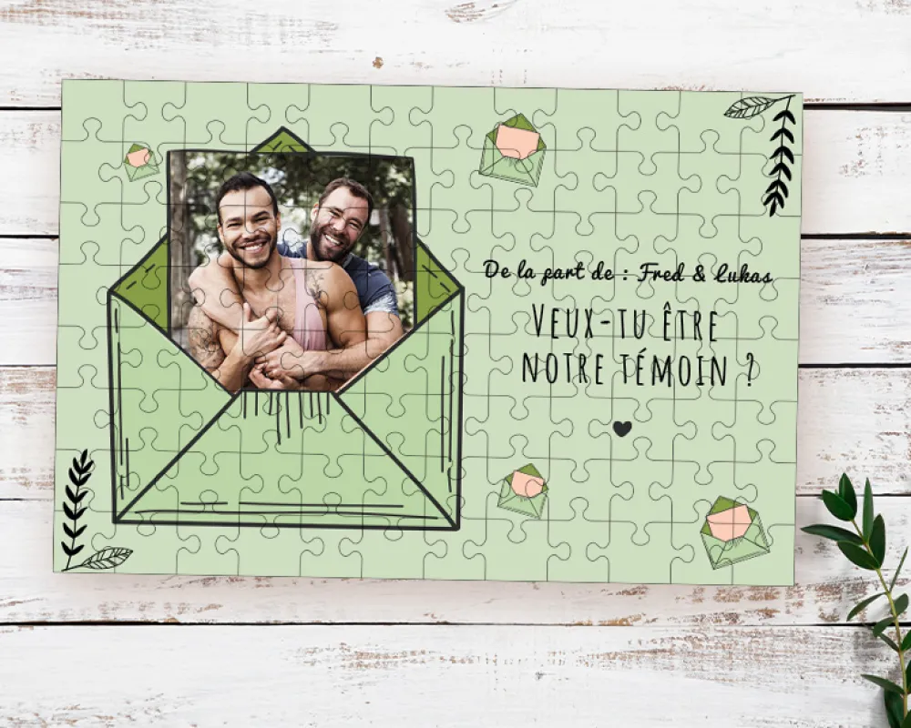 Puzzle personnalisé photo et texte - Veux-tu être ... ? - 96 pièces|Cadeaux.com Outlet