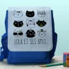 Sac à dos bleu marine Chats|Cadeaux.com Best