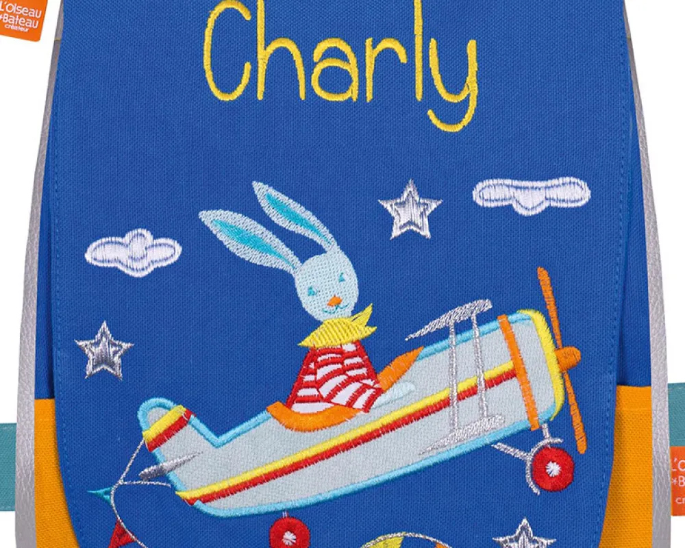 Sac à dos brodé Lapin Voltige|Cadeaux.com Discount