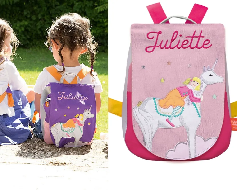 Sac à dos brodé Licorne|Cadeaux.com Discount