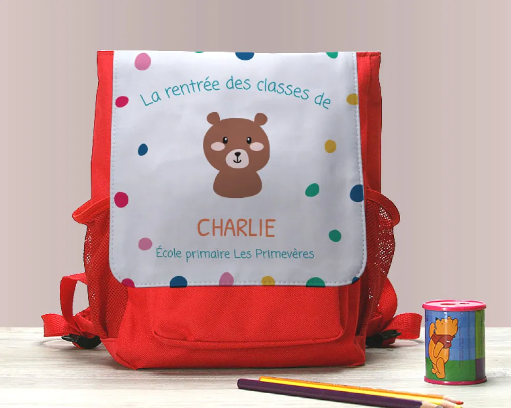 Sac à dos enfant personnalisable - Collection Animaux|Cadeaux.com Best