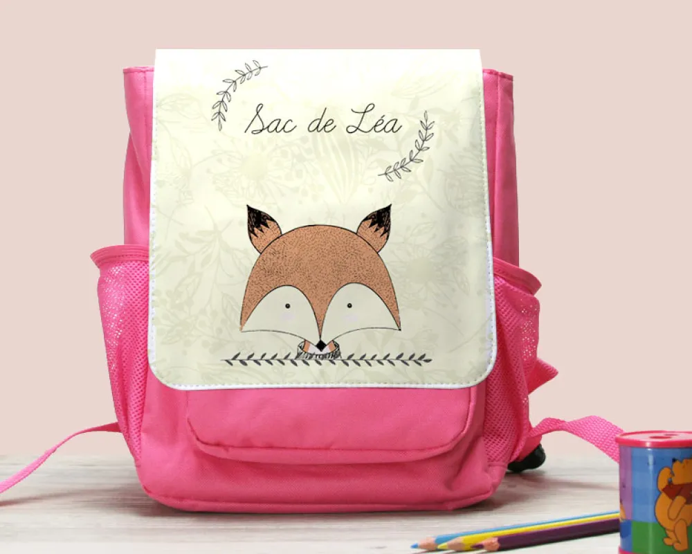 Sac à dos enfant Personnalisable - Renard|Cadeaux.com Online
