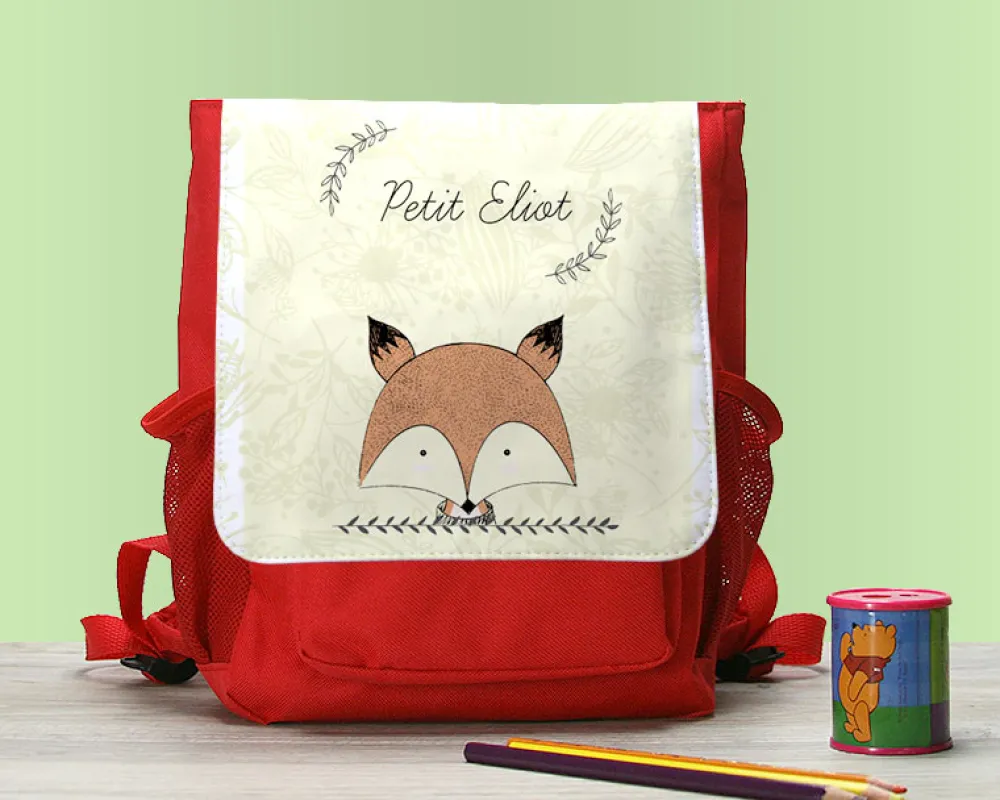 Sac à dos enfant Personnalisable - Renard|Cadeaux.com Online