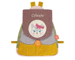 Sac à dos pour enfant personnalisé - Mme Chat|Cadeaux.com New