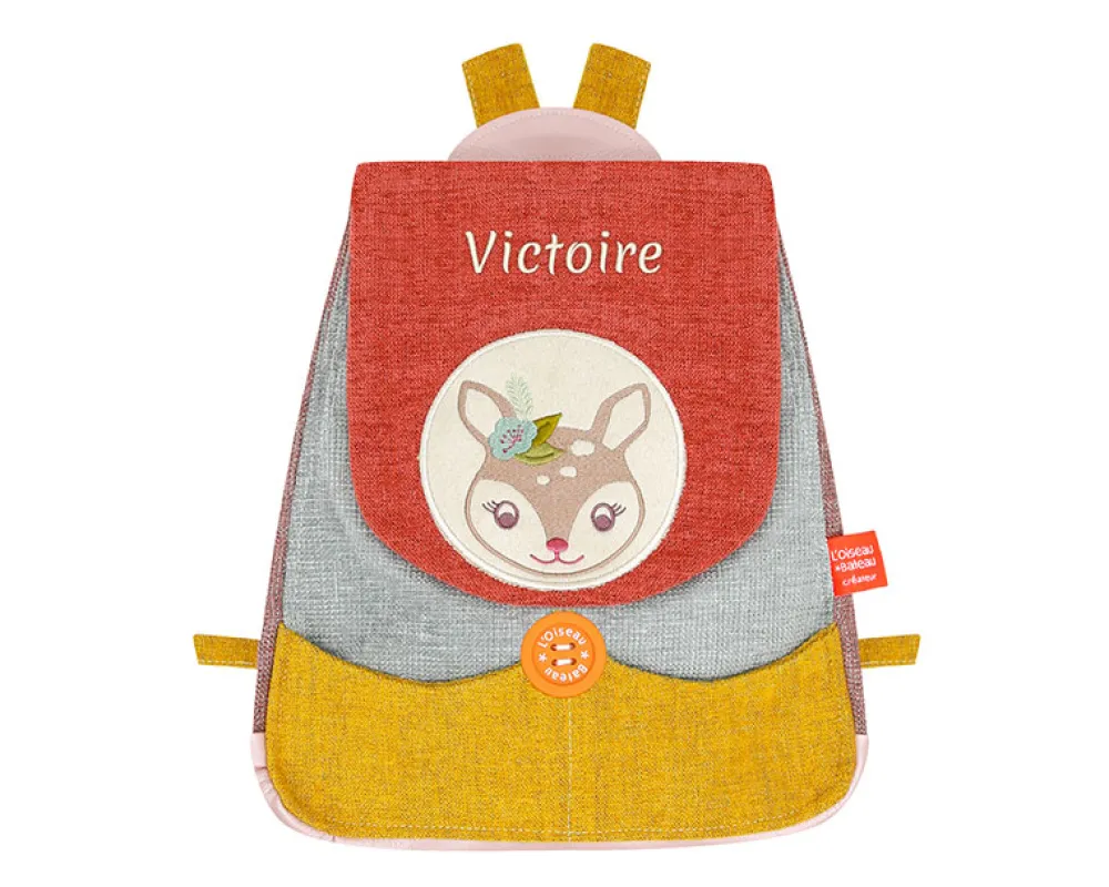 Sac à dos pour enfant personnalisé - Mme Faon|Cadeaux.com Discount