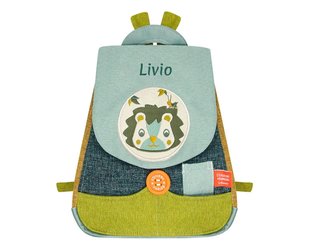 Sac à dos pour enfant personnalisé - Lion Criquet|Cadeaux.com Online