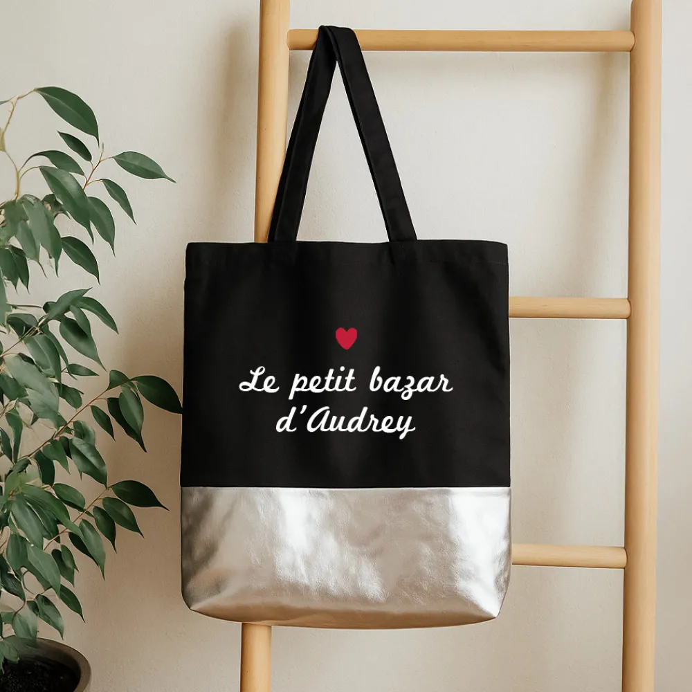 Sac noir personnalisé - Le petit bazar de…|Cadeaux.com Clearance