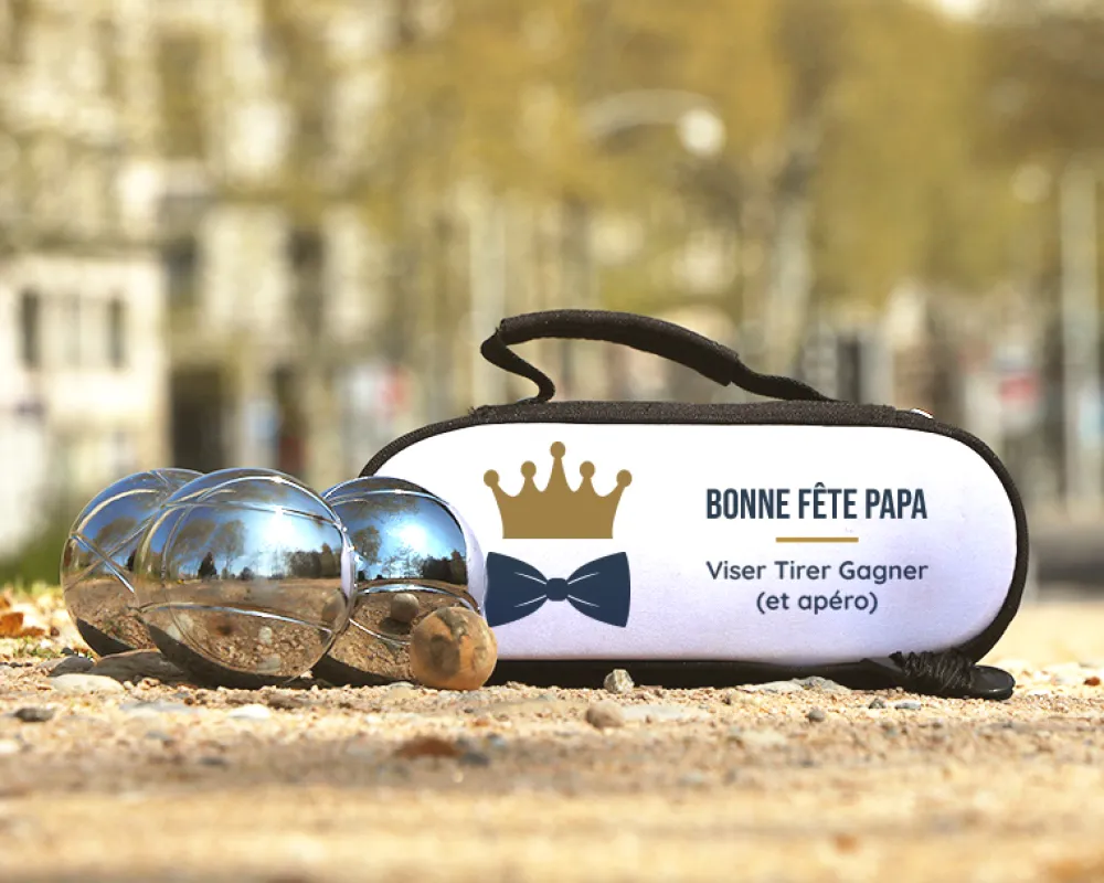Sacoche de pétanque personnalisée - Papa Royal|Cadeaux.com