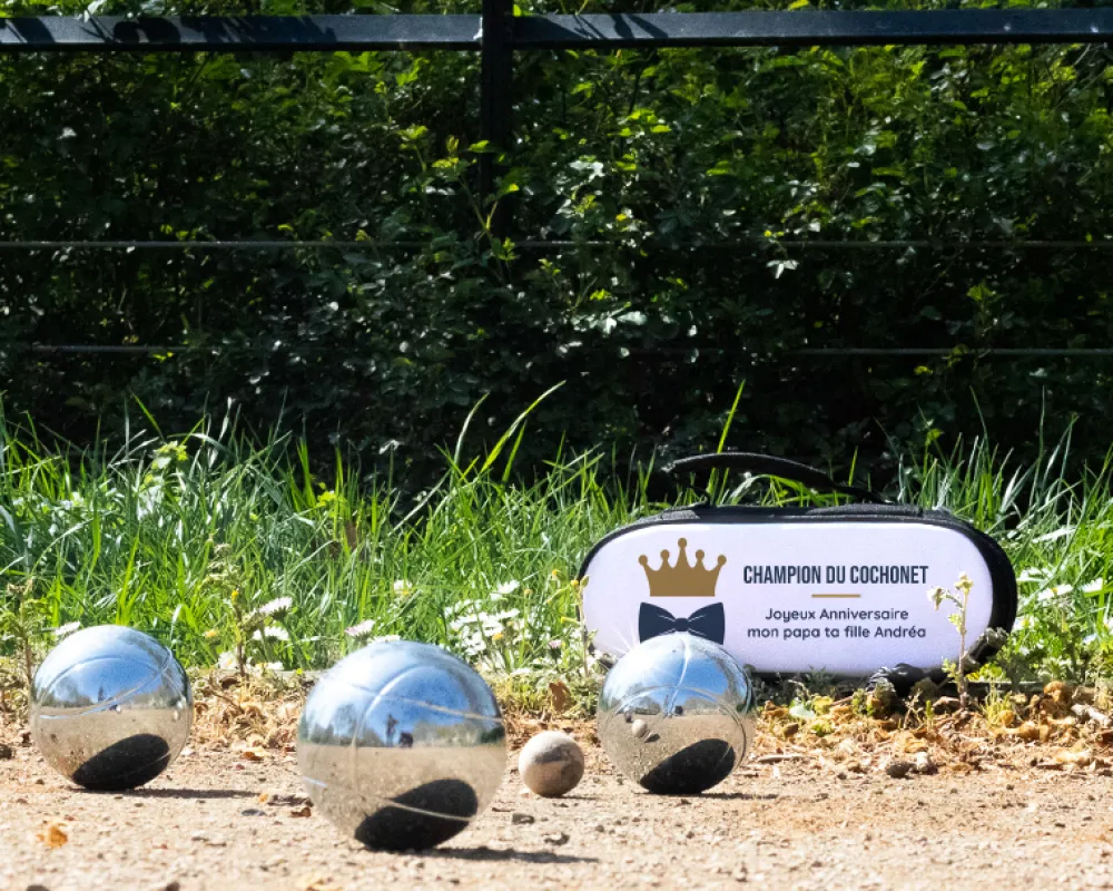 Sacoche de pétanque personnalisée - Papa Royal|Cadeaux.com