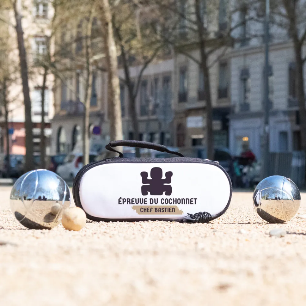 Sacoche de pétanque personnalisée - Totem|Cadeaux.com Outlet