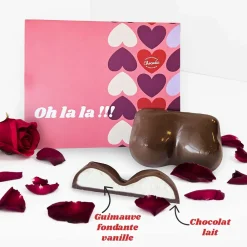 Seins en chocolat avec message personnalisable - Erotique|Cadeaux.com New