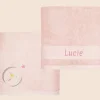 Serviette personnalisée brodée pour enfant - Lapin Poudre|Cadeaux.com