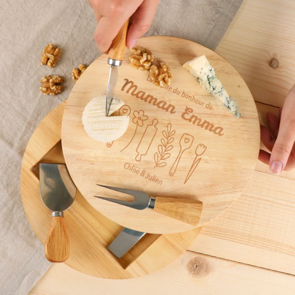 Set à fromage personnalisé - Recette du Bonheur|Cadeaux.com Discount