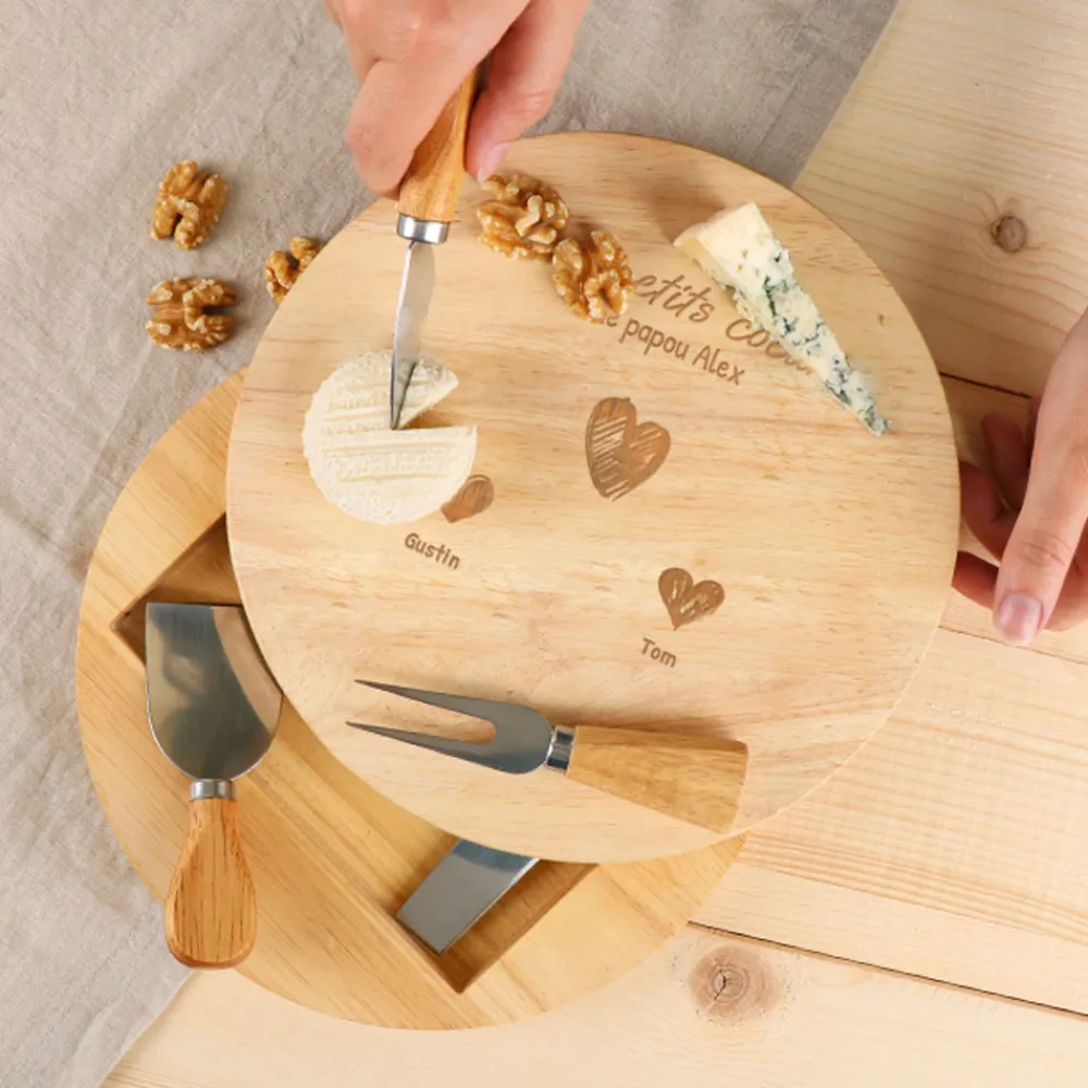 Set à fromage personnalisé - Papa et ses petits coeurs|Cadeaux.com Sale