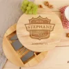 Set à fromage personnalisé en bois - Papa|Cadeaux.com New