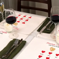 Set de table personnalisé - Mamie et ses petits coeurs|Cadeaux.com Online