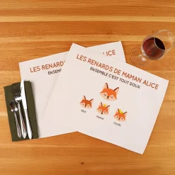 Set de table personnalisé - Maman Renard et sa meute|Cadeaux.com Hot