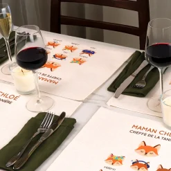 Set de table personnalisé - Maman Renard et sa meute|Cadeaux.com Hot