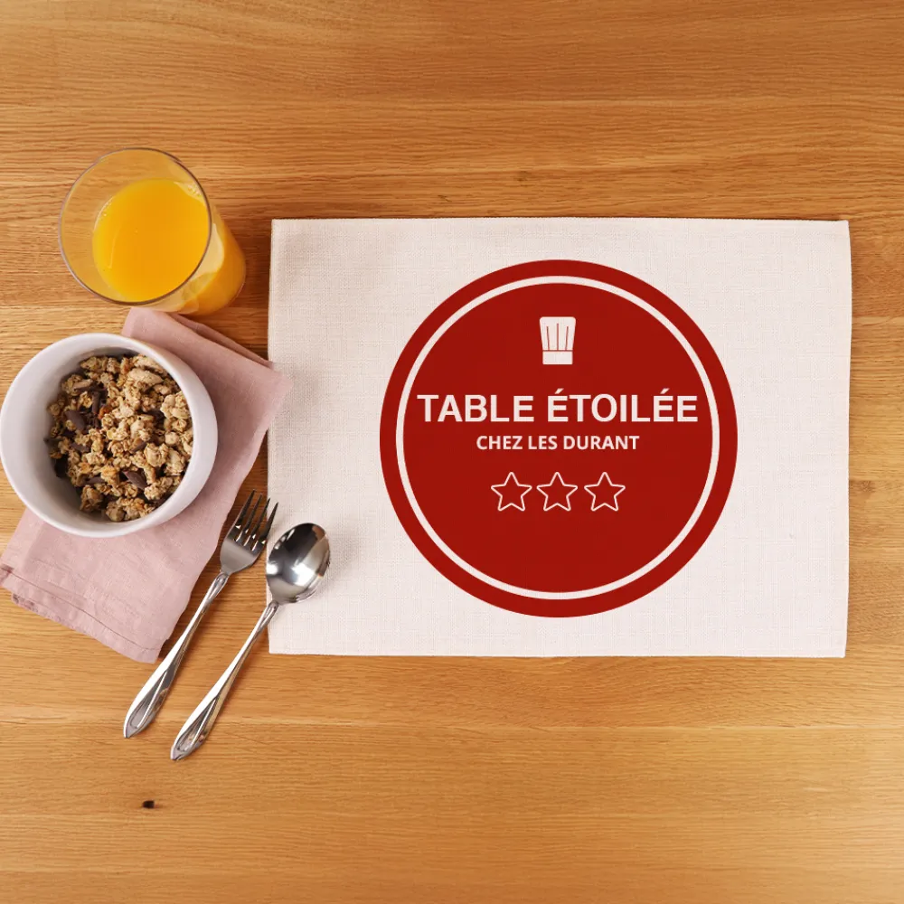 Set de table personnalisé - Chef étoilé|Cadeaux.com Sale