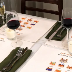 Set de table personnalisé - Papi Renard et sa meute|Cadeaux.com Online