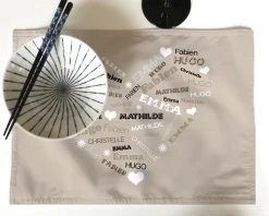 Set de table personnalisable - Coeur Famille|Cadeaux.com Hot