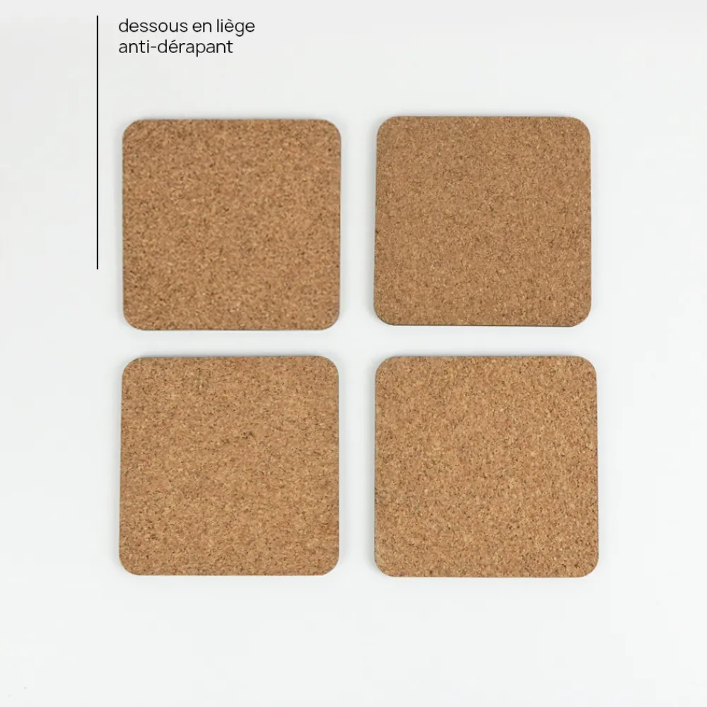 Sous-verres personnalisés - Retro K7 audio|Cadeaux.com Best