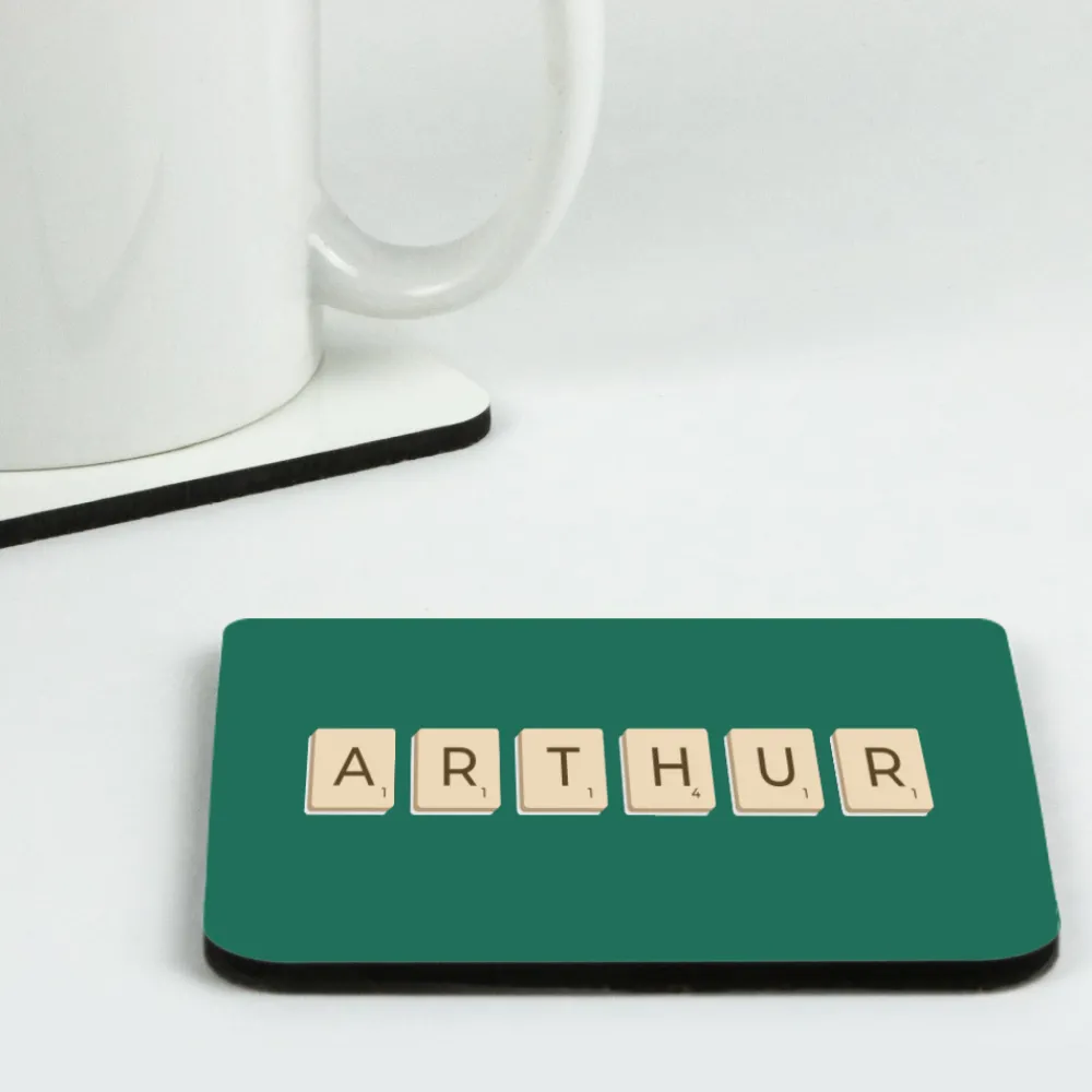 Sous-verres personnalisés - Scrabble|Cadeaux.com